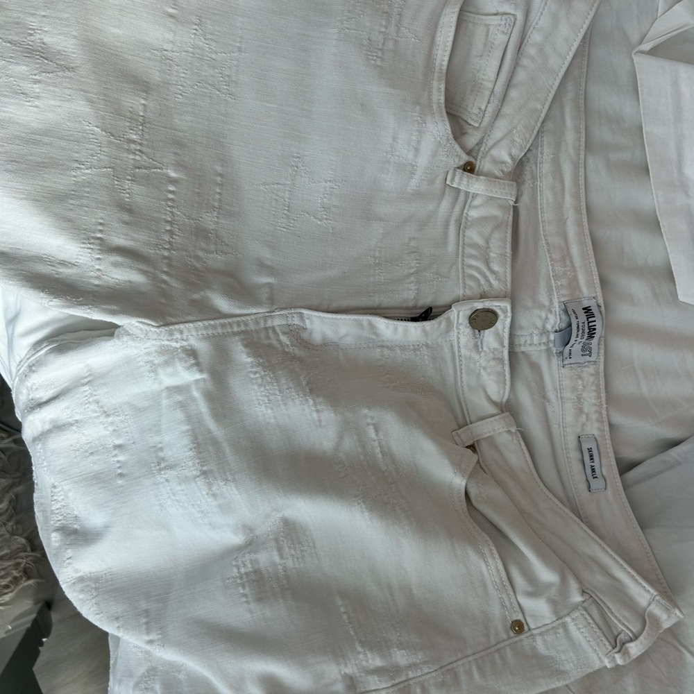 William Rast White Cropped Jeans